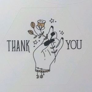 48 thank You Shipping Stickers